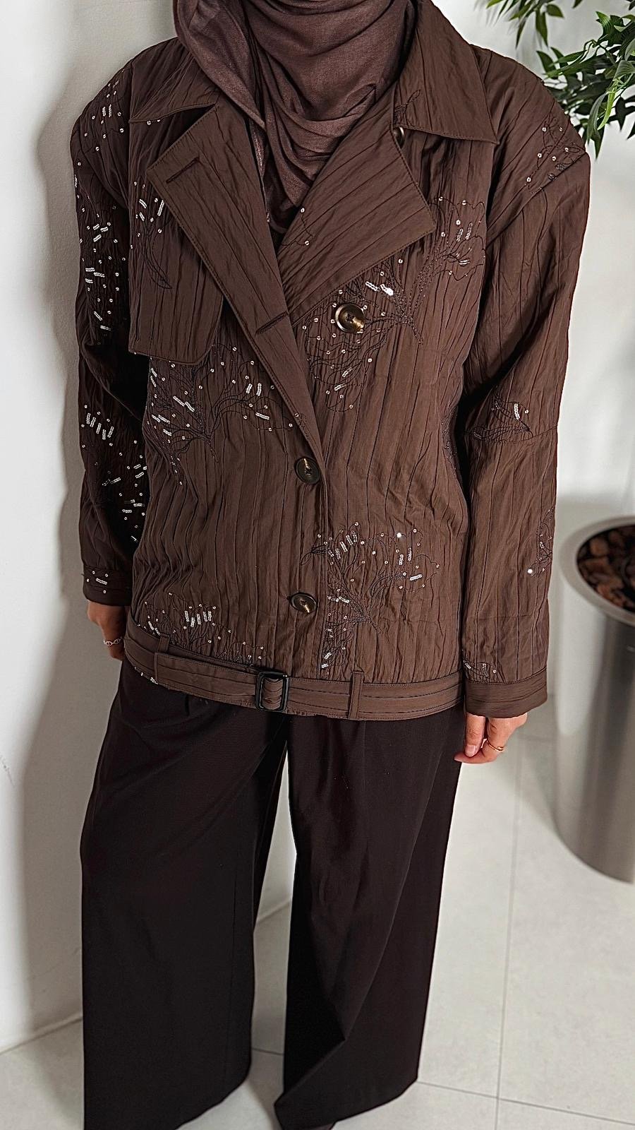 Brown puff jacket - Image 4